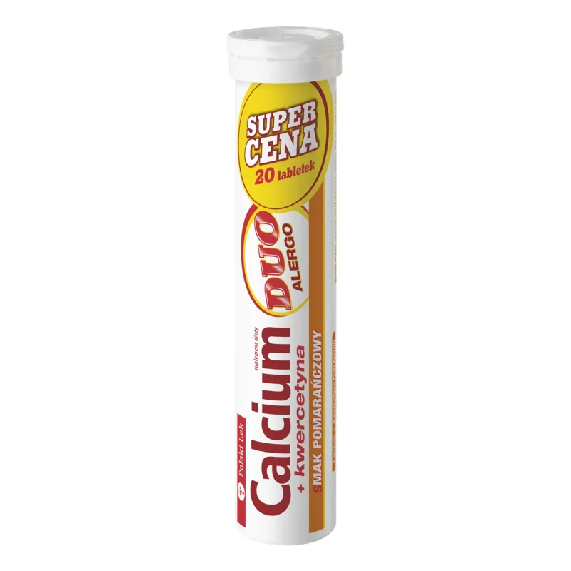 Calcium + Quercetin Duo Alergo, aromă de portocale, 20 comprimate efervescente Quercetti — preț și oferte