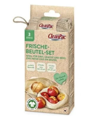 CleanPac, Pungi pentru depozitarea alimentelor M, 3 bucăți — preț și oferte