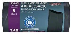 CleanPac, sac robust de 240l, 5 bucăți
