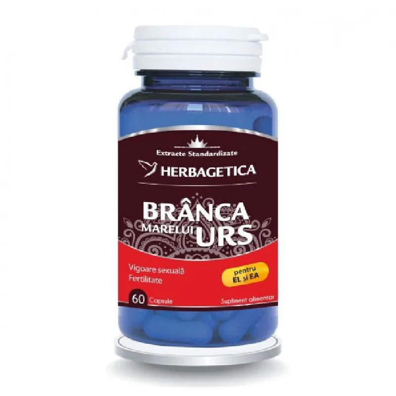 Branca Marelui Urs, 60 capsule, Herbagetica — preț și oferte