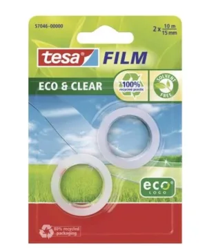 Tesa, Eco amp; Clear, folie autoadezivă, 15mm, 2 bucăți