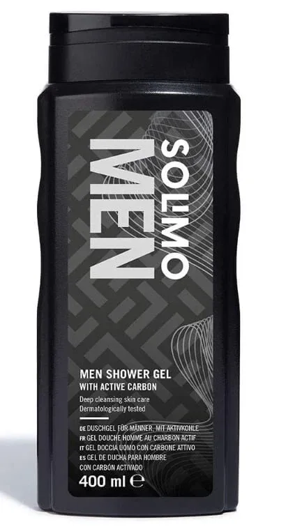 Solimo, Active Carbon, duș el pentru bărbați, 400ml — preț și oferte