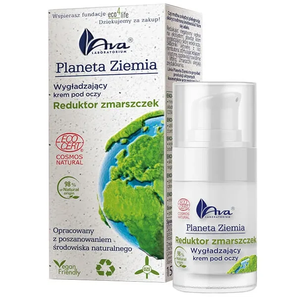Ava Planeta Ziemia, cremă de ochi netezitoare, reductor de riduri, 15 ml — preț și oferte