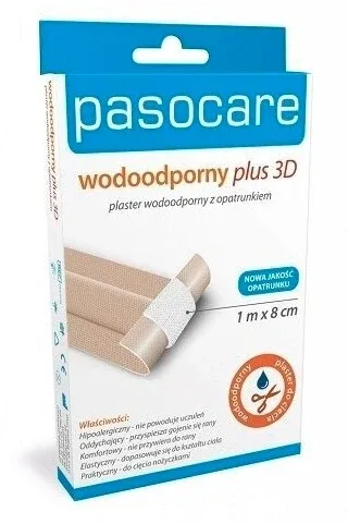 Plasturi, impermeabili cu pansament 3D Plus Pasocare, 1mx8cm, 10 buc x 10cmx8cm, 1 buc - Rezistență lungă! — preț și oferte