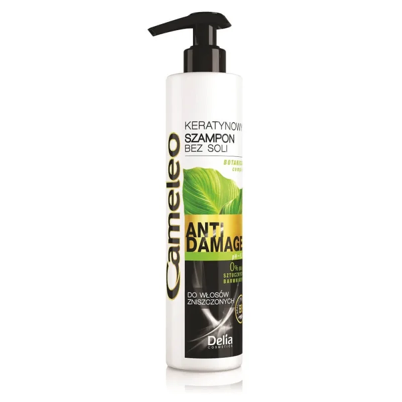Cameleo Șampon keratină fără sare pentru păr deteriorat, 250ml — preț și oferte