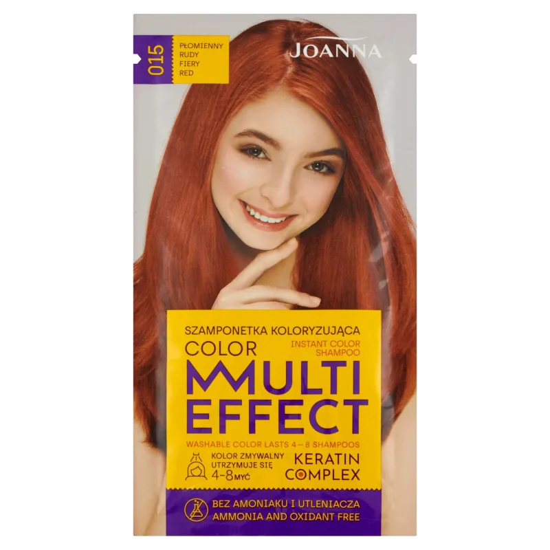 Șampon Joanna Multi Effect Color 015 Pomienny Rudy, 35g — preț și oferte