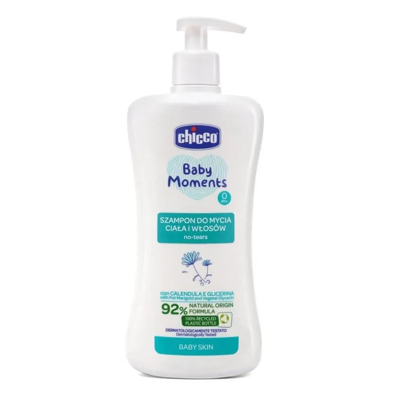 Chicco Baby Moments Șampon pentru corp și păr 0m+, 500ml — preț și oferte