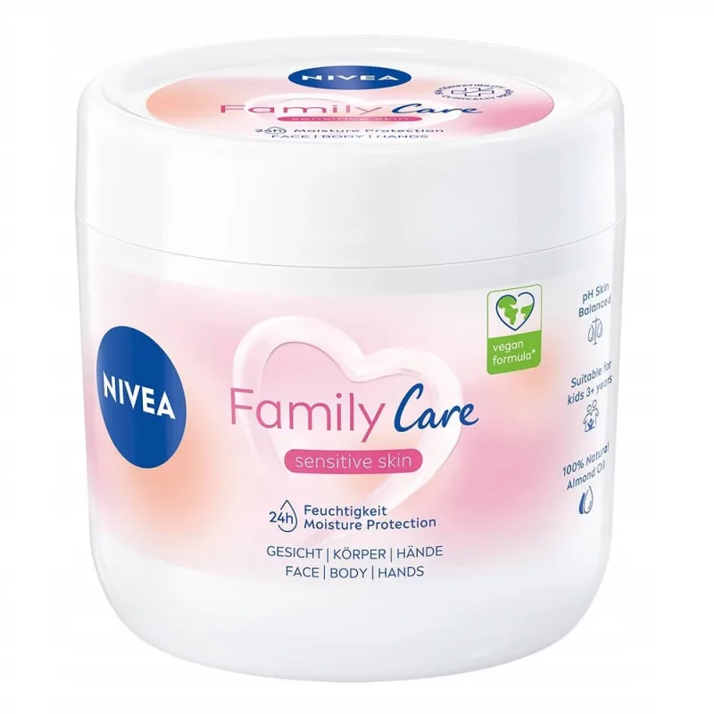 Nivea Family Care Cremă hidratantă ușoară pentru corp și față, 450ml — preț și oferte