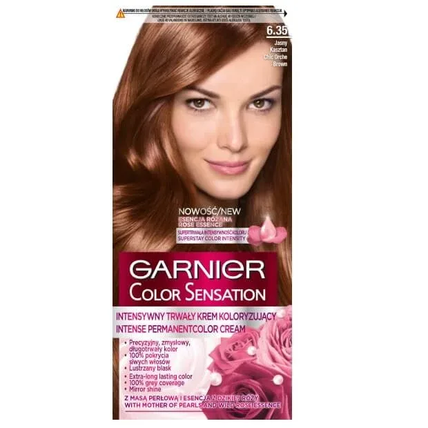 Garnier Color Sensation cremă colorantă pentru păr 6.35 Light Chestnut — preț și oferte