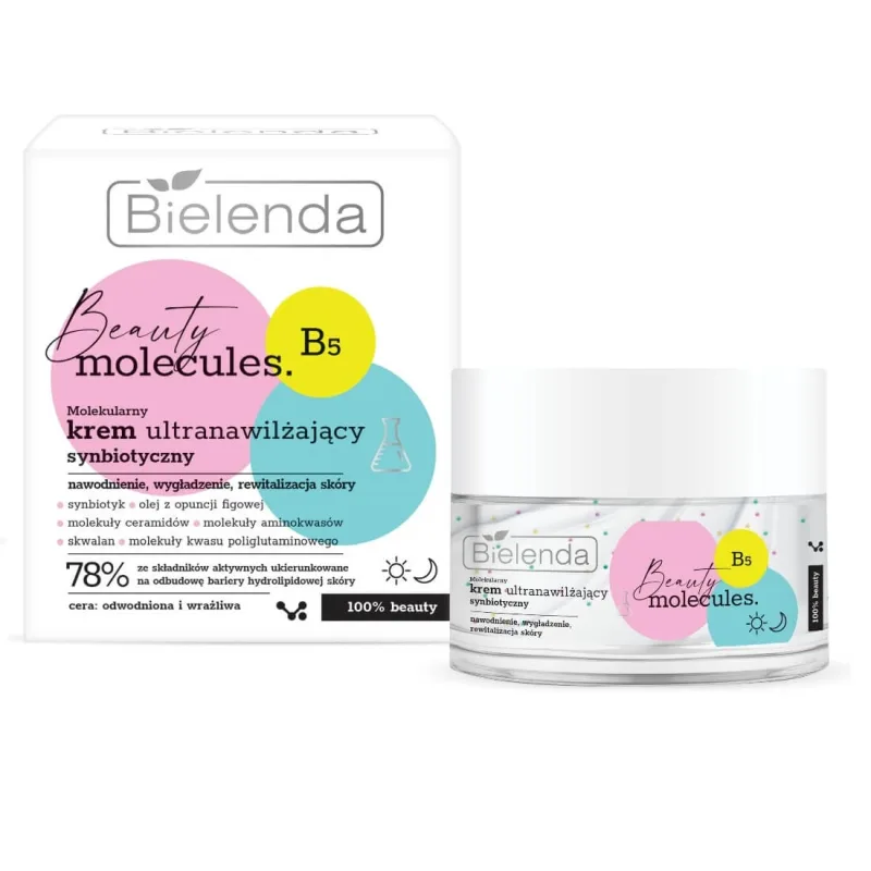 Bielenda Beauty Molecule Cremă moleculară sinbiotică ultra hidratantă, 50ml — preț și oferte