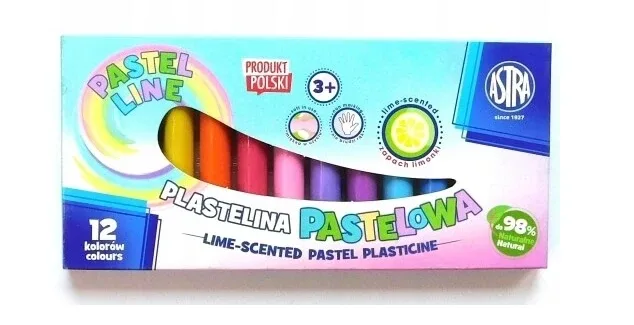 Astra, plastilină parfumată cu var 12 culori — preț și oferte