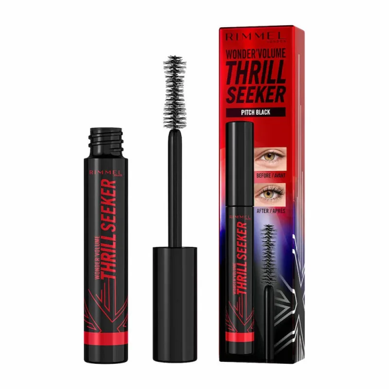 Rimmel Rimmel Eyelash & Volume Enhancing Mascara with Ultra-Black Pigments 004 Pitch Black, 8ml Rimmel London — preț și oferte
