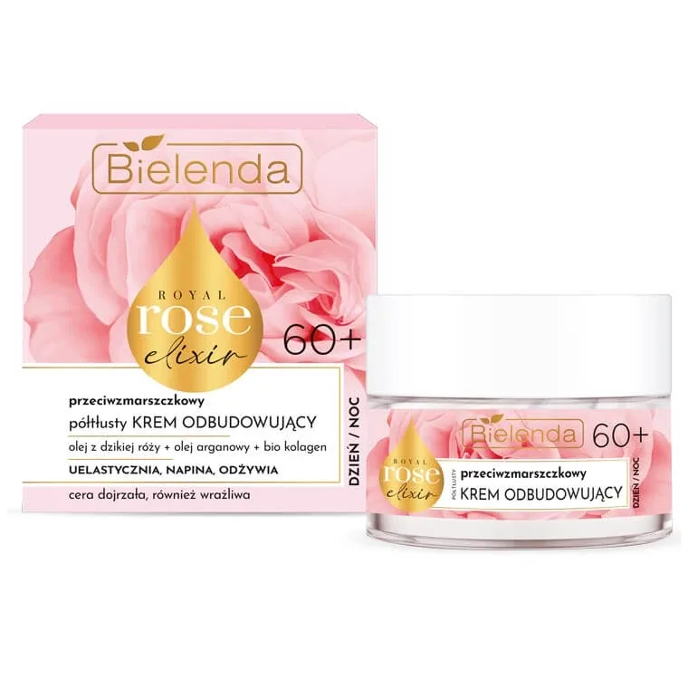 Bielenda Royal Rose Elixir Cremă reparatoare antirid 60+, 50ml — preț și oferte