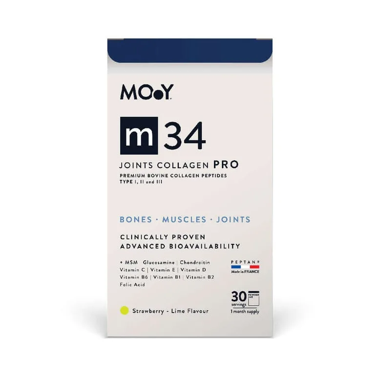 m34 Colagen PRO Bovin Articulatii – Aroma Capsuni si Lime, 390 g Molecules of Youth — preț și oferte