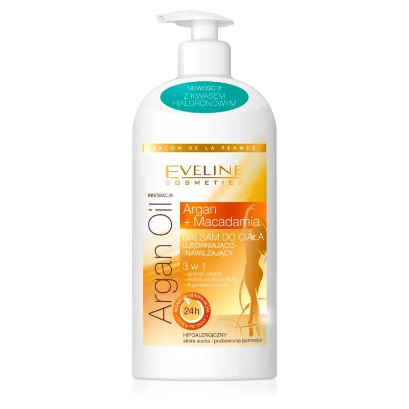 Eveline Cosmetics Argan Oil Argan + Macadamia Body Lotion 3in1, 350ml — preț și oferte