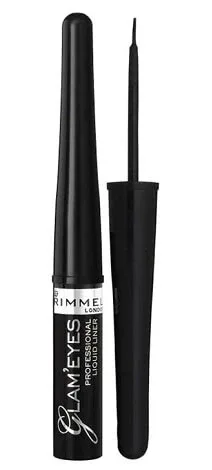 Rimmel Glam Eyes Eyeliner lichid 001 Glamour Black, 3.5ml Rimmel London — preț și oferte