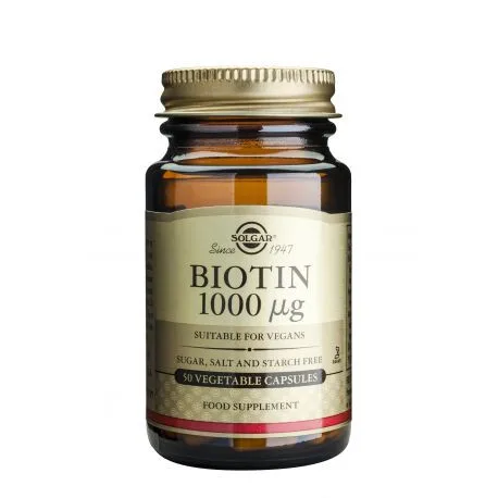 Biotin 1000 mg, 50 capsule, Solgar — preț și oferte
