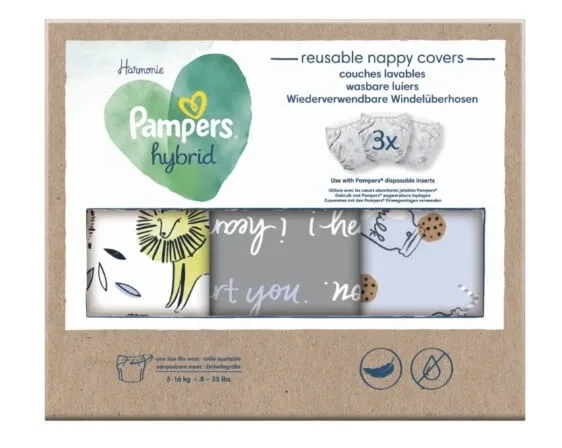 Pampers, Harmonie, Scutece hibride, 3 buc — preț și oferte