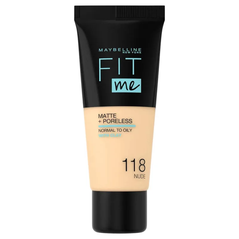 Maybelline Fit Me! Matte and Poreless, fond de ten matifiant, Nr. 118, Nude, 30 ml Maybelline New York — preț și oferte