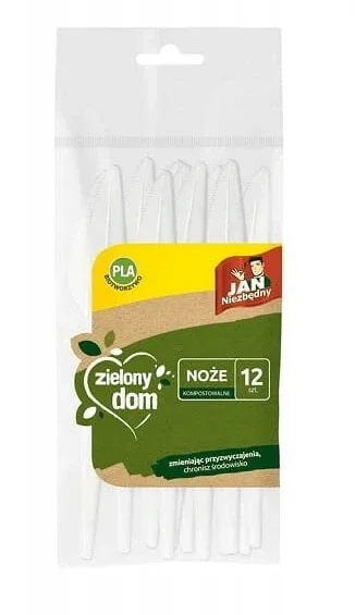 Jan Niezbdny, tăieței eco din bioplastic PLA, compostabili, 12 bucăți Jan Niezbedny — preț și oferte