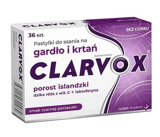 Clarvox coacăz, 36 pastile — preț și oferte