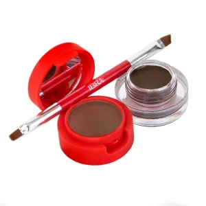 Ibra Eyebrow Pomade amp; Powder Pomadă și umbră pentru sprâncene Ciocolată neagră, 7g