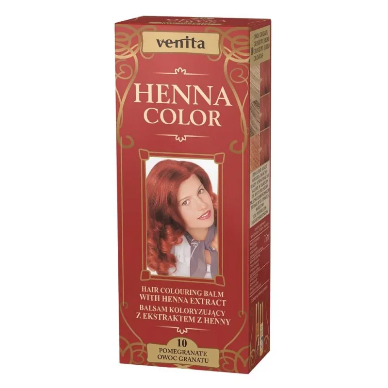 Venita Henna Color Loțiune colorantă pe bază de plante cu extract de henna 10 fructe de rodie, 75ml — preț și oferte
