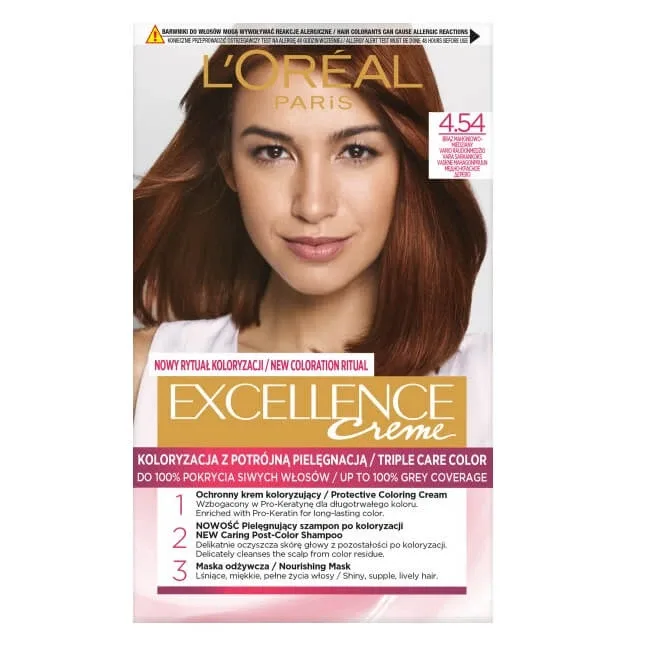 L Oreal Paris Excellence Colour 4.54 Mahogany-Copper Birch — preț și oferte