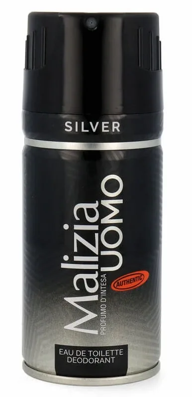 Malizia Uomo, Argint, Deodorant, 150ml — preț și oferte