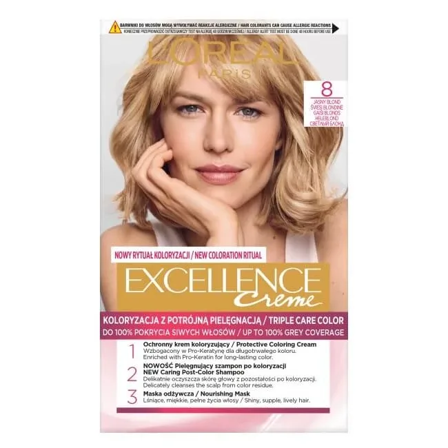 L Oreal Paris Excellence Creme Wax Colour 8 Blond deschis — preț și oferte