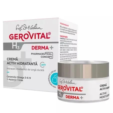 Crema activ hidratanta Gerovital H3 Derma+ – 50 ml — preț și oferte