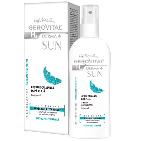 Gerovital H3 Derma+ SUN Lotiune Calmanta Dupa Plaja, 150ml — preț și oferte