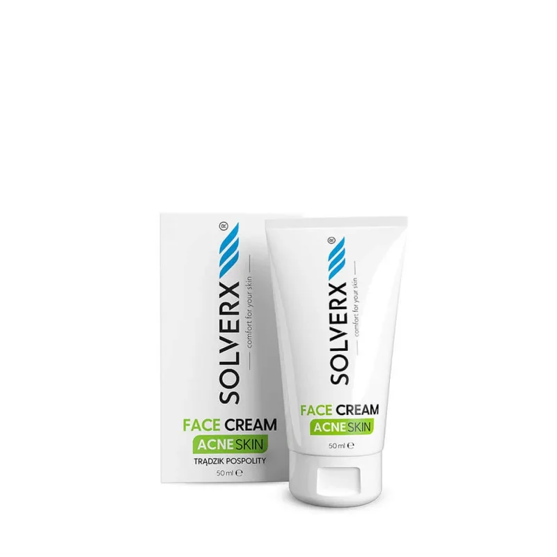 Solverx Acne Skin Cremă de față pentru acnee și piele grasă, 50ml — preț și oferte