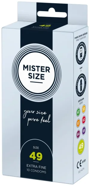 Mister Size, prezervative de 49 mm, 10 bucăți