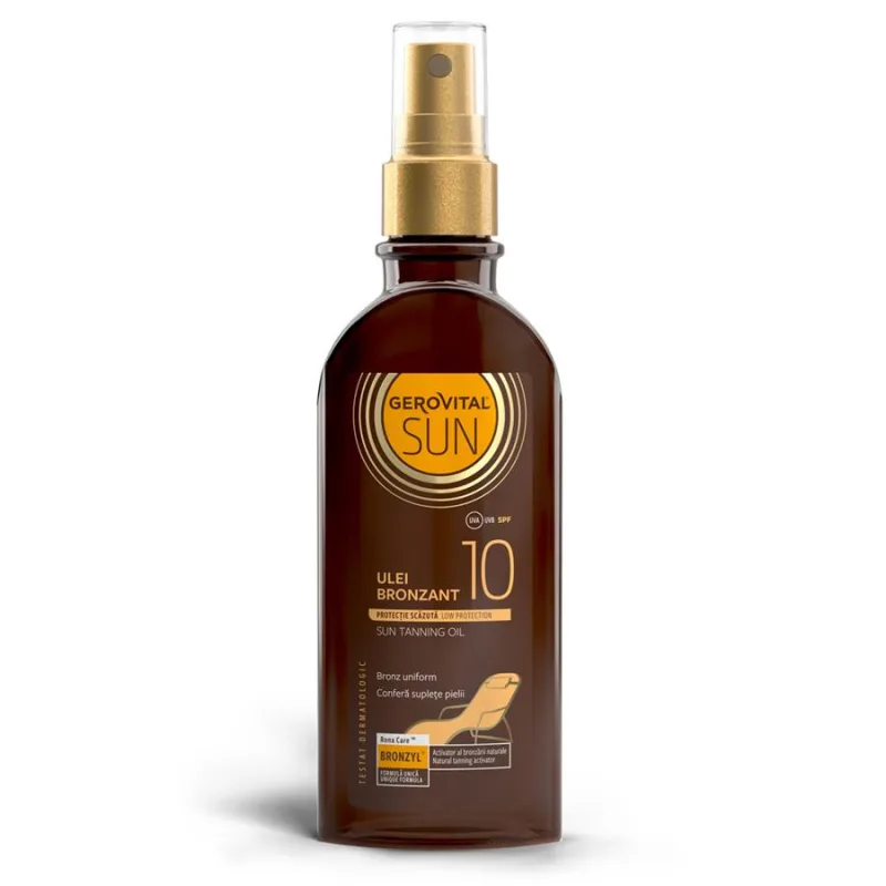Gerovital Sun Ulei Bronzant SPF 10, 150 ml — preț și oferte