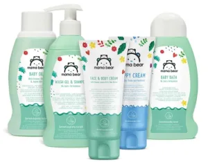 Set Mama Bear, Baby, șampon, cremă anti-breakout, ulei, cremă pentru față și corp, 1 buc