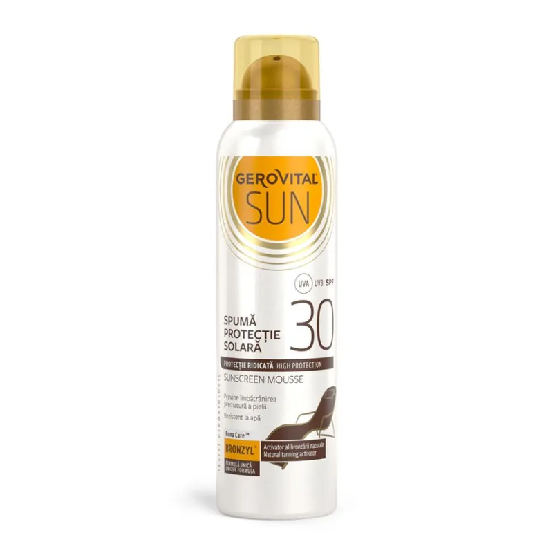 Gerovital Sun Spuma Protectie Solara SPF 30, 150 ml — preț și oferte