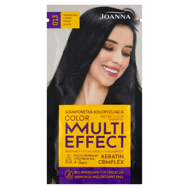 Șampon Joanna Multi Effect Color 013 Ebony Black, 35g — preț și oferte