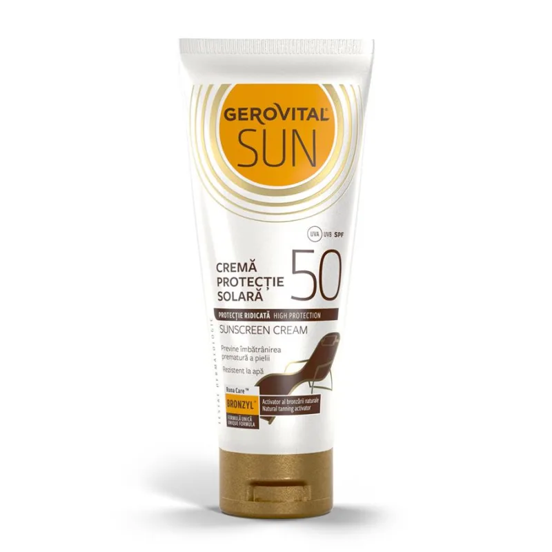 Gerovital Sun Crema Protectie Solara SPF 50, 100ml — preț și oferte