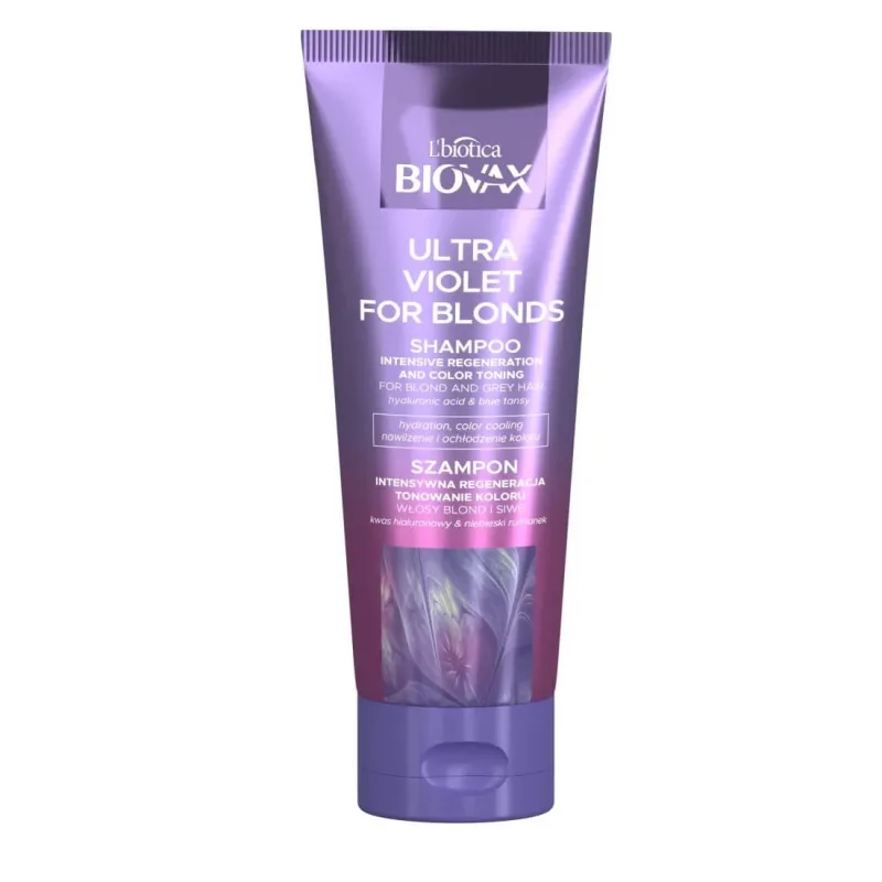 Șampon regenerant de tonifiere Biovax pentru păr blond și gri, 200ml — preț și oferte