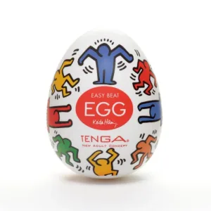 Easy Beat Egg Keith Haring Dance Masturbator de unică folosință în formă de ou