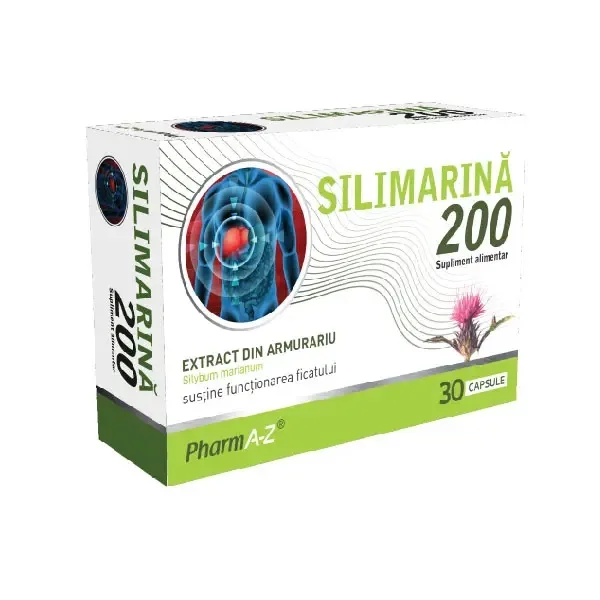 Silimarina 200mg, 30cpr Pharma A-Z Pharma-Z — preț și oferte