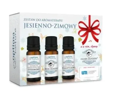 Optima Natura Kit de aromaterapie toamnă-iarnă Lămâie 10 ml + Zodziei + Eucalipt 10 ml — preț și oferte