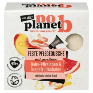 No planet b, cub de duș, piersică și coajă de grapefruit, 80 g