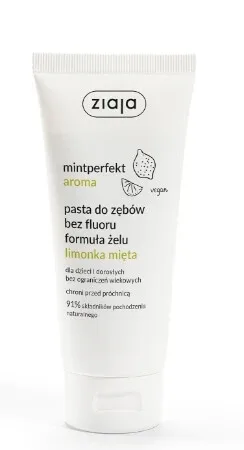 Ziaja Mintperfekt Aroma Pastă de dinți fără fluoruri formu elu lime mita, 100ml - Termen lung de valabilitate! — preț și oferte