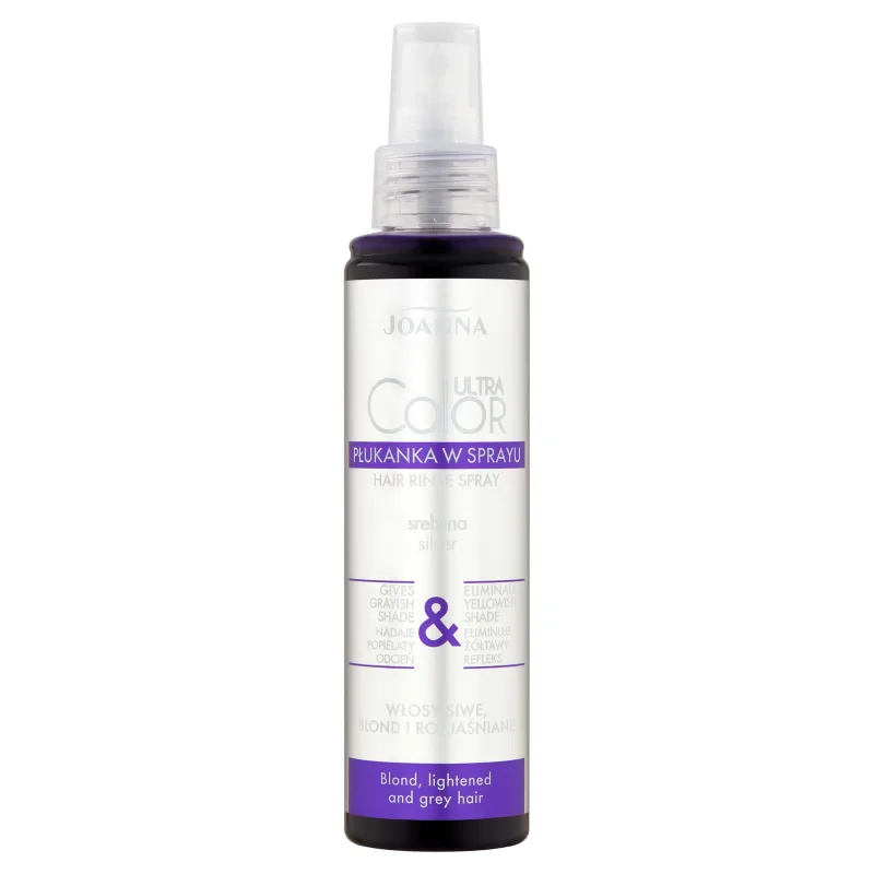 Joanna Ultra Color System Hair Rinse pentru ceruri care dau o nuanță cenușie Silver, 150ml — preț și oferte