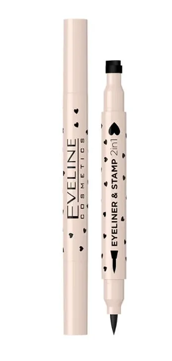 Eveline Cosmetics, Eyeliner cu Stamp 2in1 No 1, inimă — preț și oferte