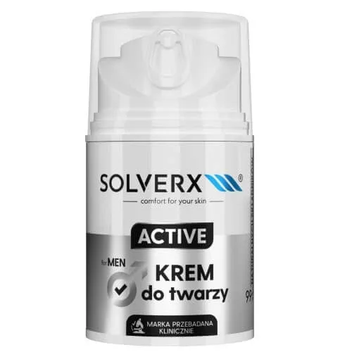 Solverx Active Face Cream pentru bărbați, 50ml — preț și oferte