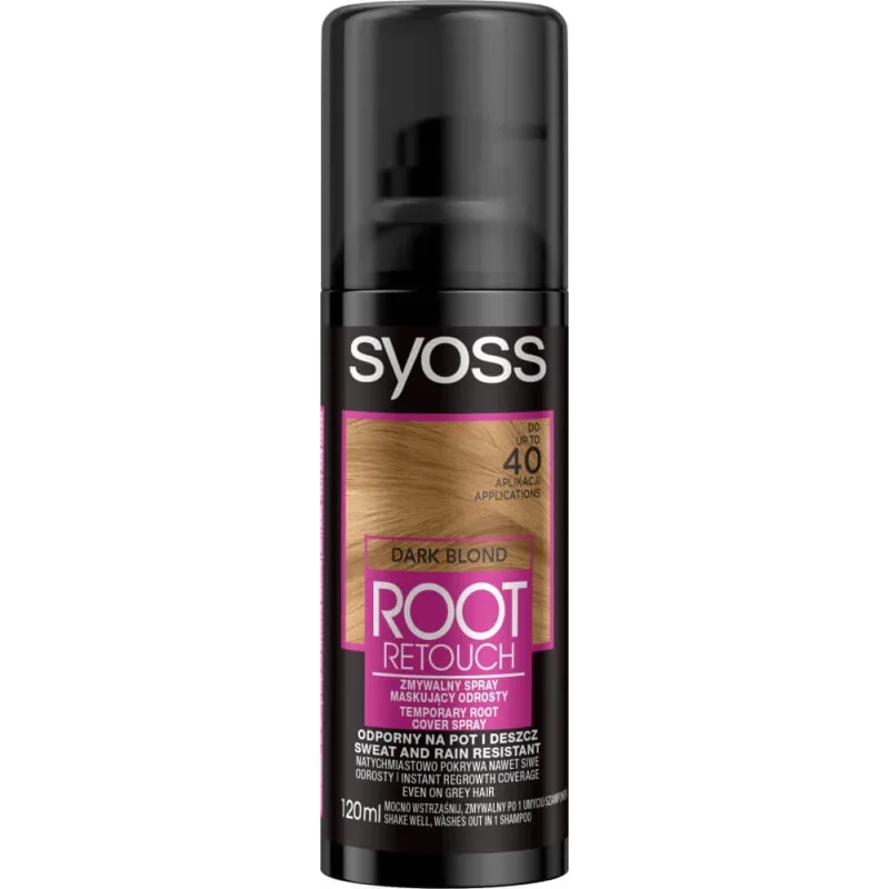 Syoss Root Retouch Spray de mascare a decolorării blond închis, 120ml — preț și oferte