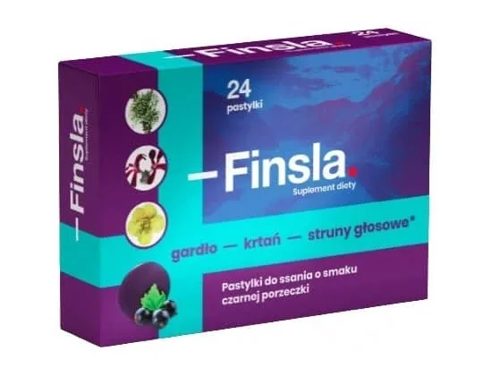 Finsla aromă de coacăze negre, 24 pastile — preț și oferte